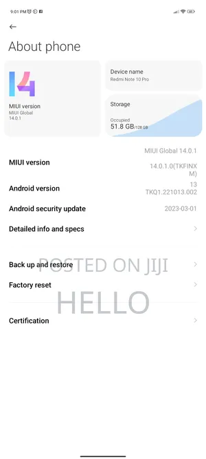 New Xiaomi Redmi Note 10 Pro 128 GB Purple