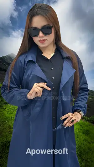 স্টাইলিশ লেডিস ওভারকোট (বেল্ট সিস্টেম)