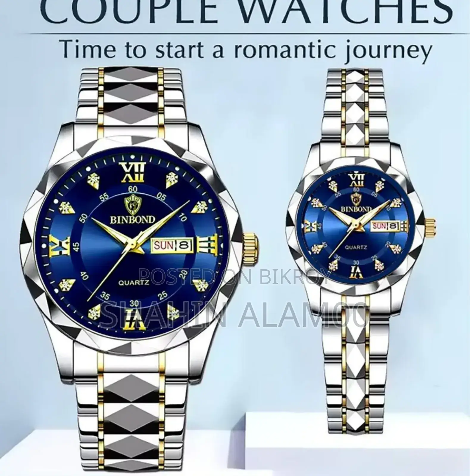 Binbond Brand Luxury Fashion Couple Watch