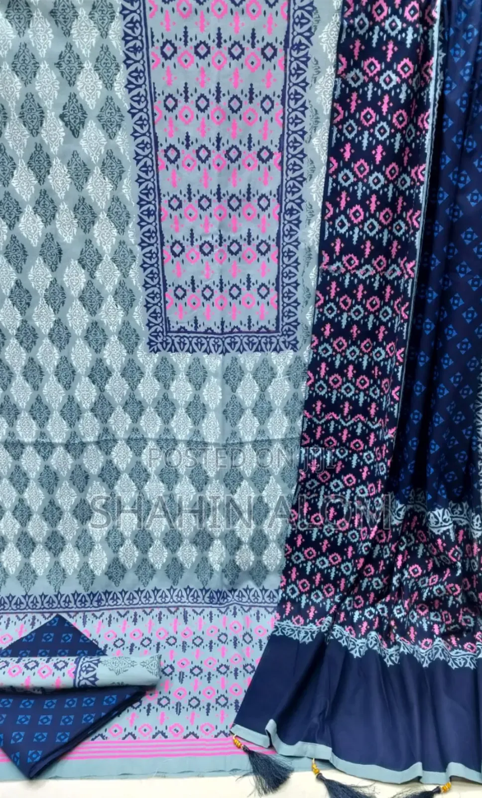 Vip Block Print Three-Piece Set