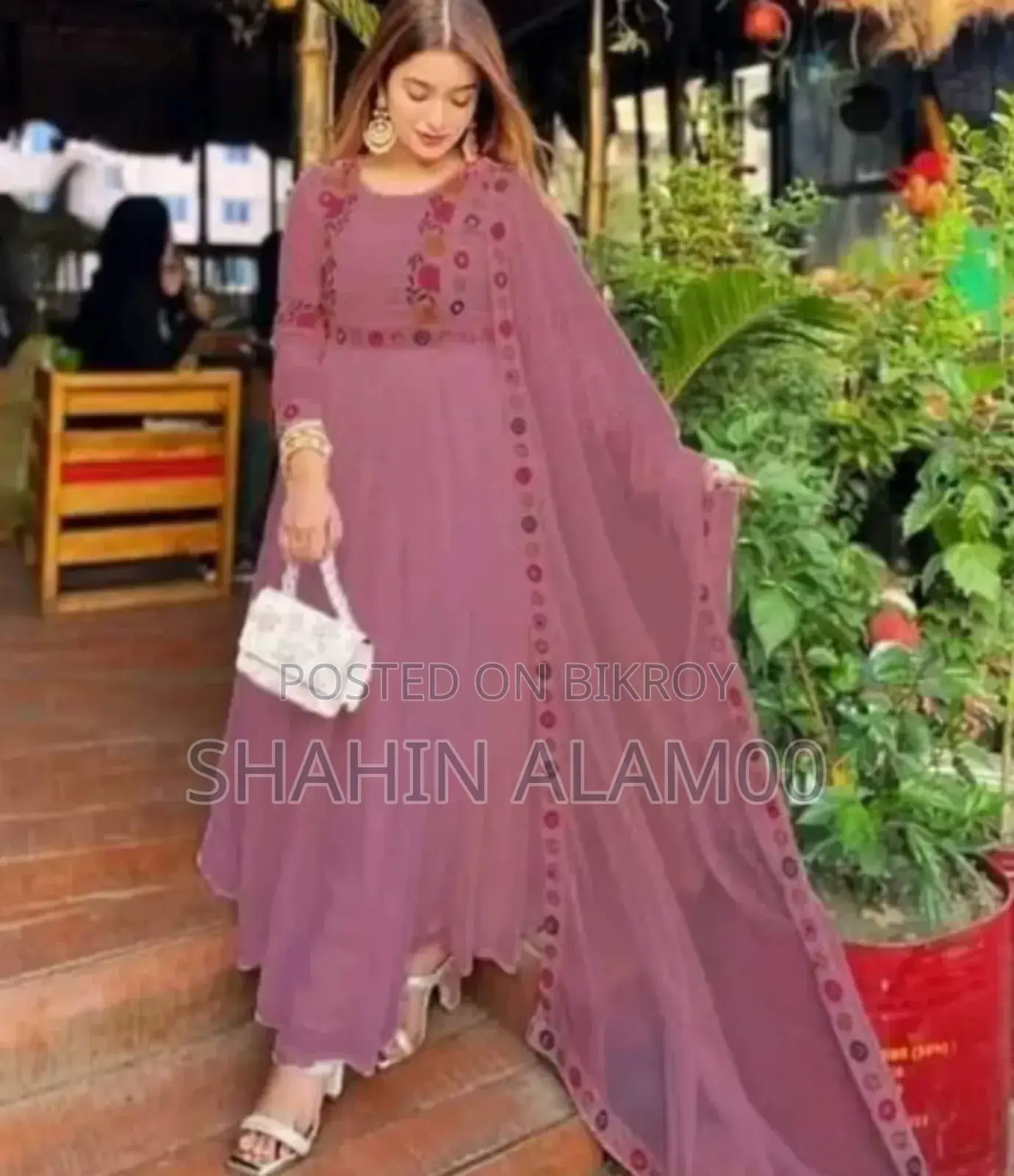 Georgette Embroidered 4 Piece