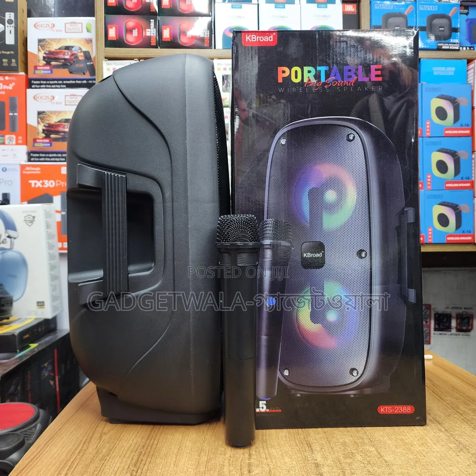 KTS-2388 RGB Speaker With Wireless Microphone