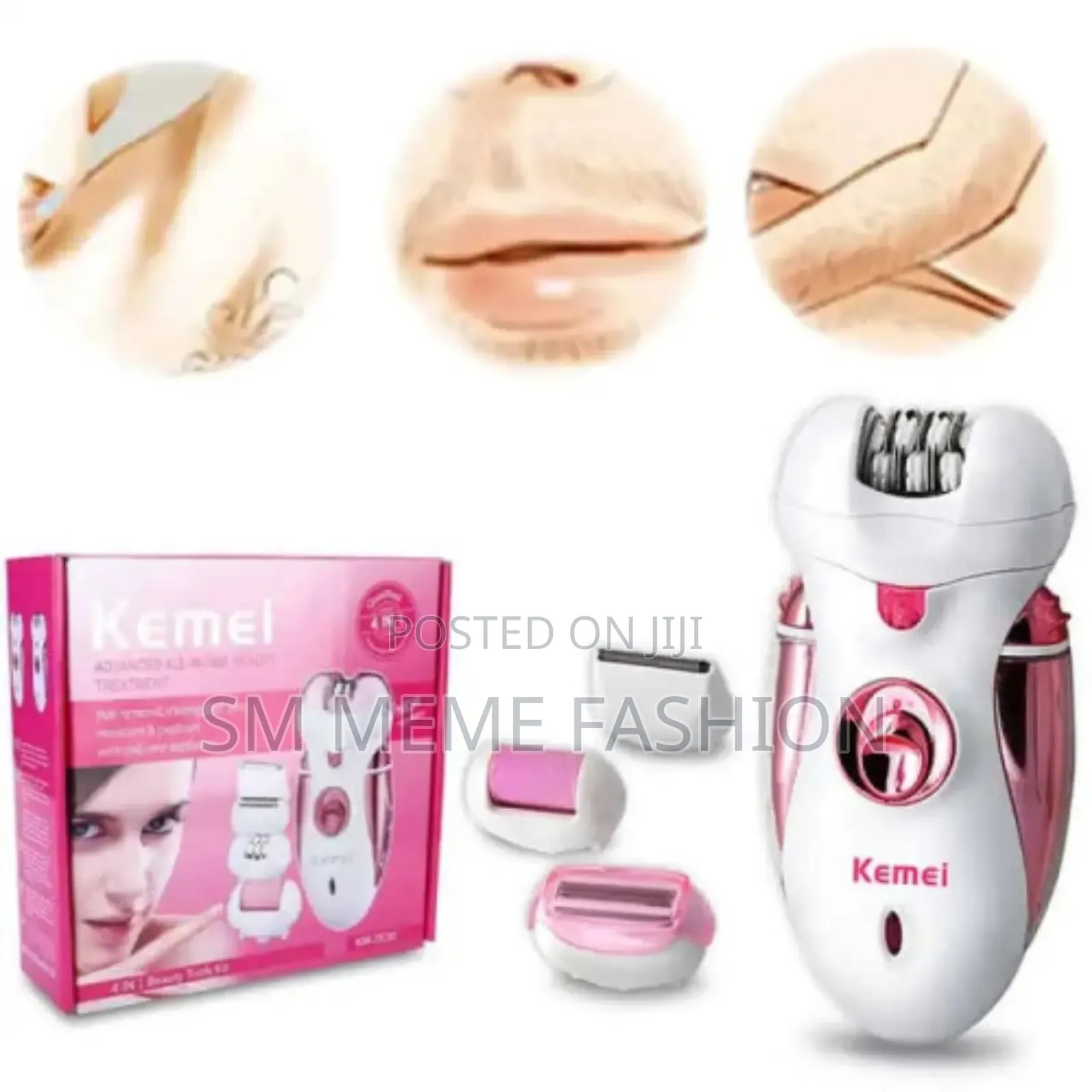 Kemei Km-2530 Rechargeable Epilator Shaver 4 in 1 Beauty for Women