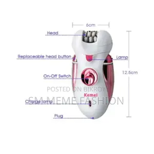Kemei Km-2530 Rechargeable Epilator Shaver 4 in 1 Beauty for Women