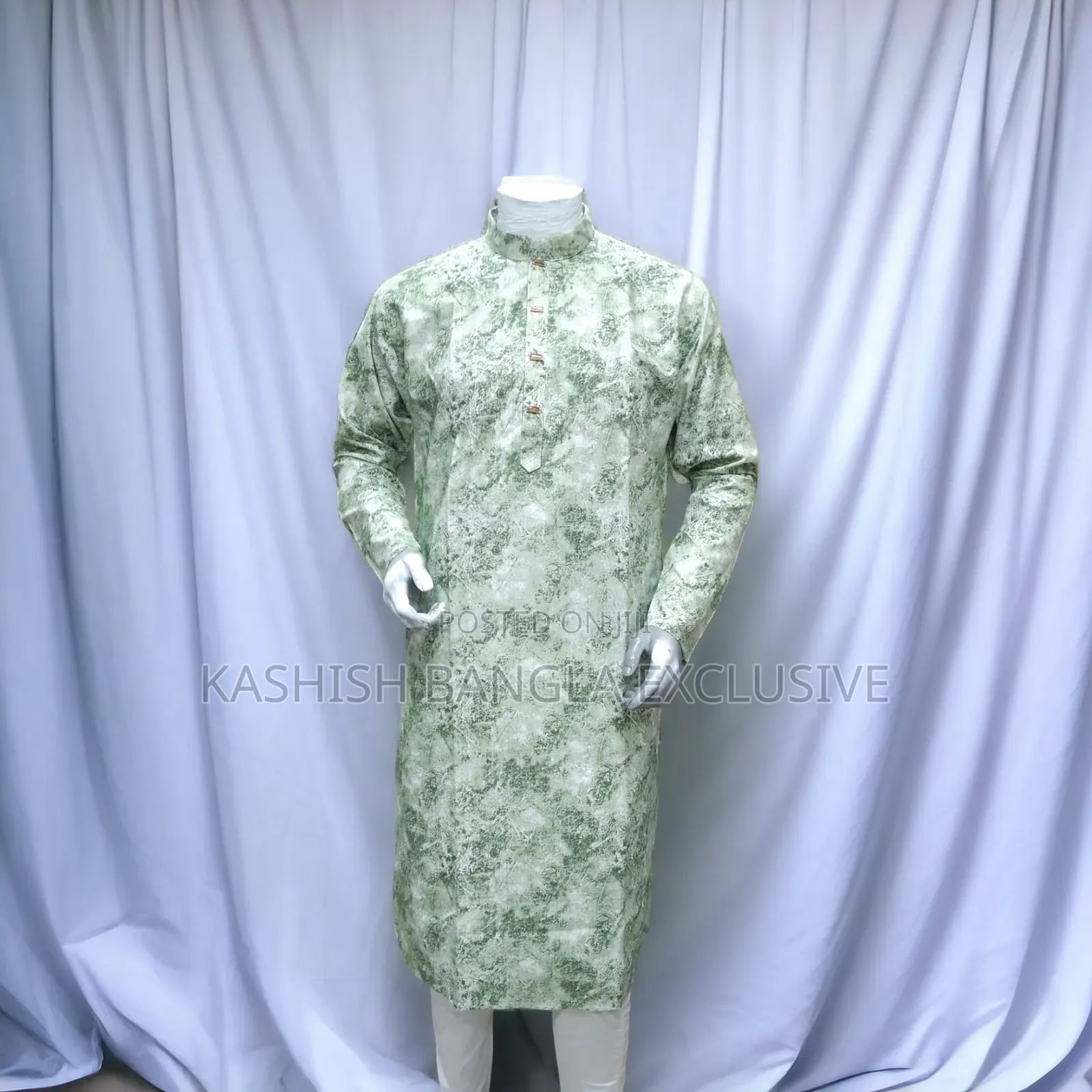 Digital Print Panjabi - Multicolor - Size: 38-44