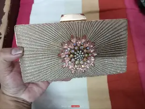 Photo - Hand Purse Beautiful Stone Work Based for Girls and Women