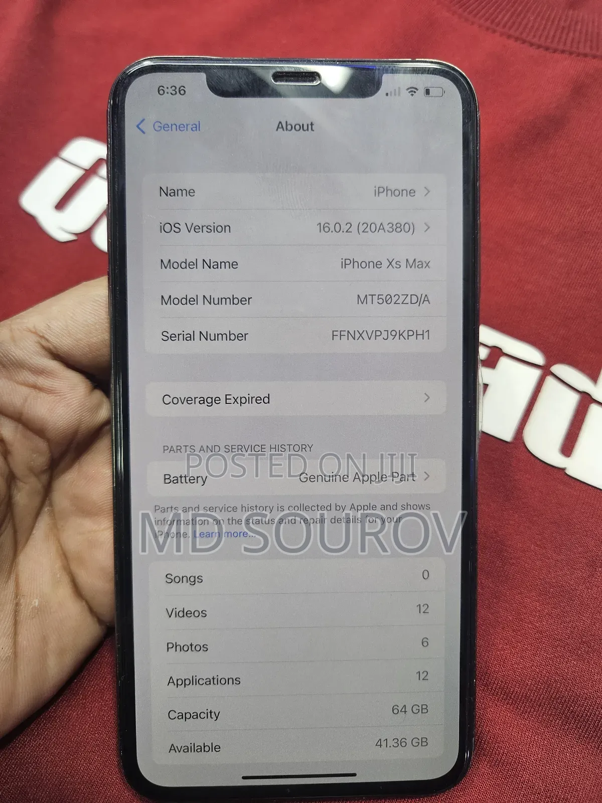 Apple iPhone XS Max 64 GB Black