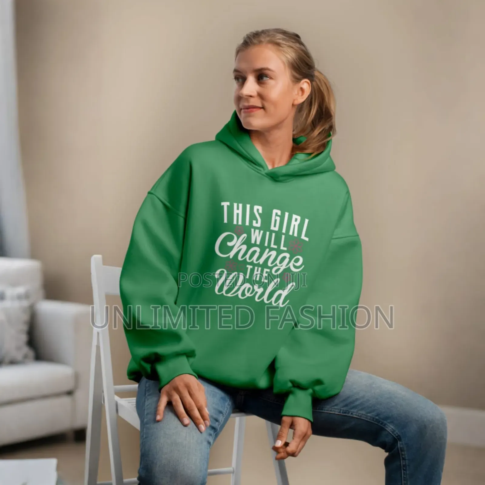 Premium Comfortable Printed Ladies Winter Hoodie/All Colours Available