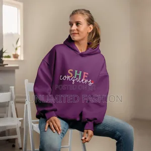 Premium Comfortable Printed Ladies Winter Hoodie/All Colours Available
