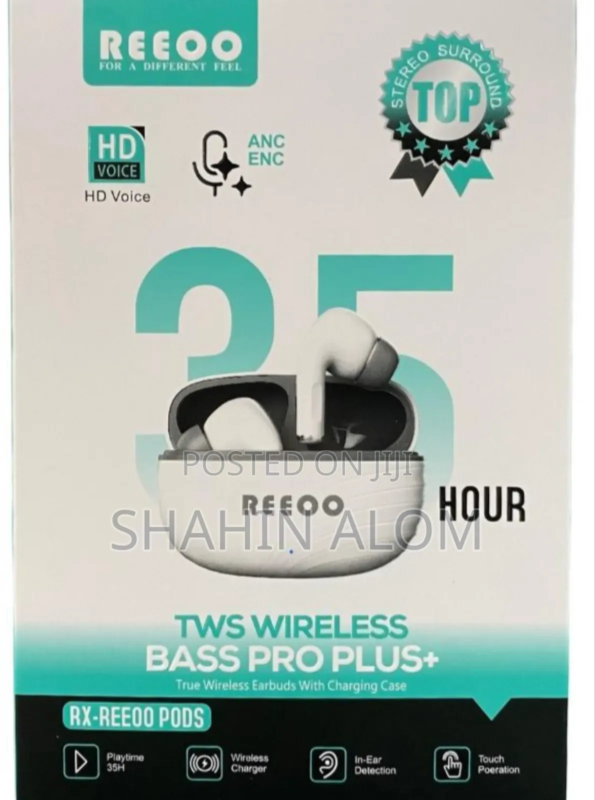 Reeoo TWS Wireless Bass Pro Plus+ Rx Reeoo-Pods