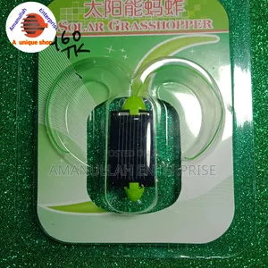 Solar-Powered Toy Grasshopper
