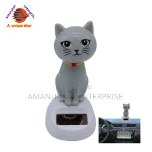 Photo - Solar-Powered Dancing Cat Bobblehead Toy.
