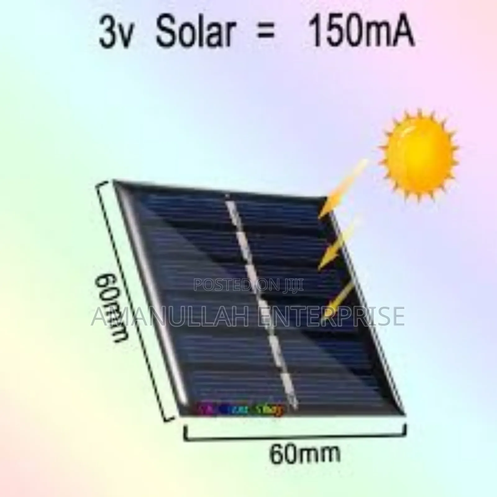 Mini Solar Panel Convert Sunlight Into Electrical Energy.