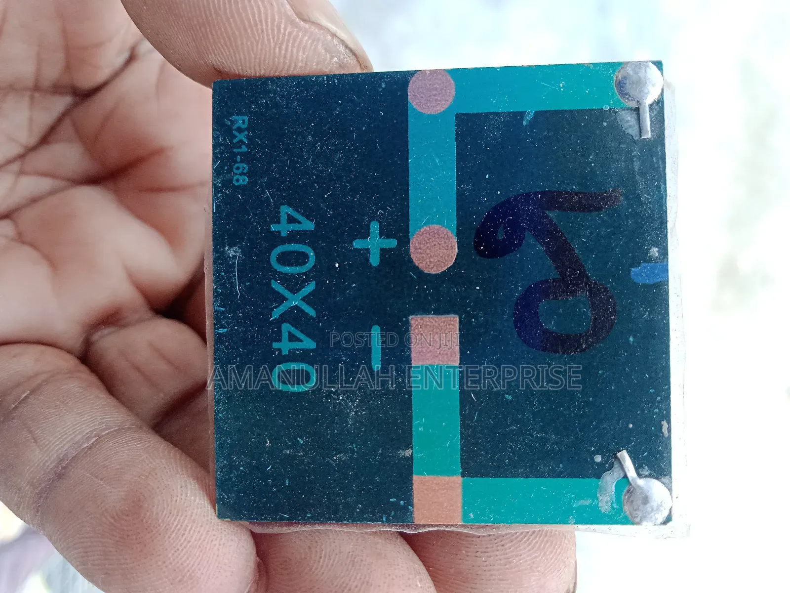 Mini Solar Panel, Likely a Polycrystalline Solar Cell.