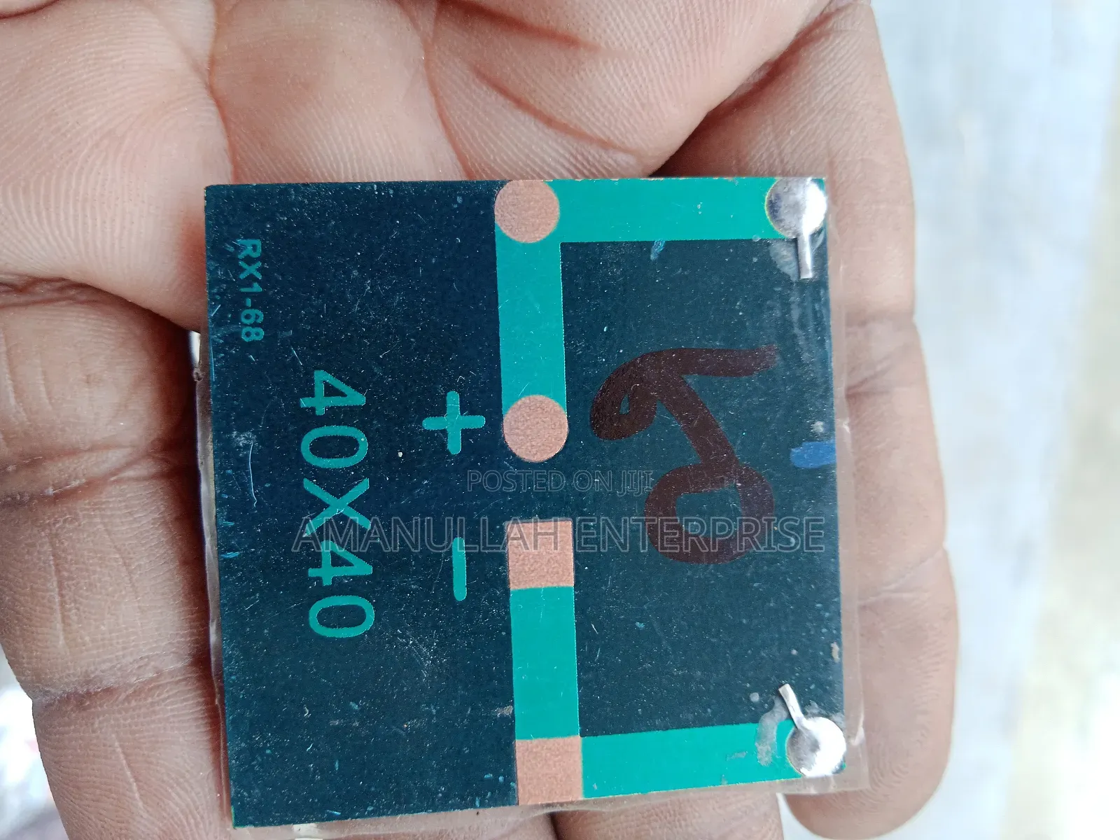 Mini Solar Panel, Likely a Polycrystalline Solar Cell.