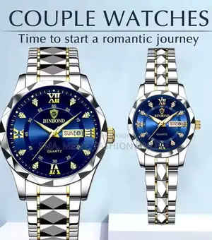 OLEVS Luxury Couple's Watch Set - Bond of Love (Butterfly Lock)