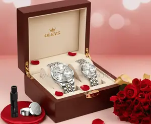 OLEVS Luxury Couple's Watch Set - Bond of Love (Butterfly Lock)