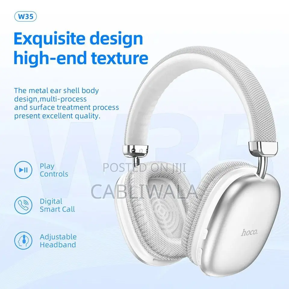 Hoco W35 Max Wireless Bluetooth V5.3 Headphone With 90 Hours Playtime