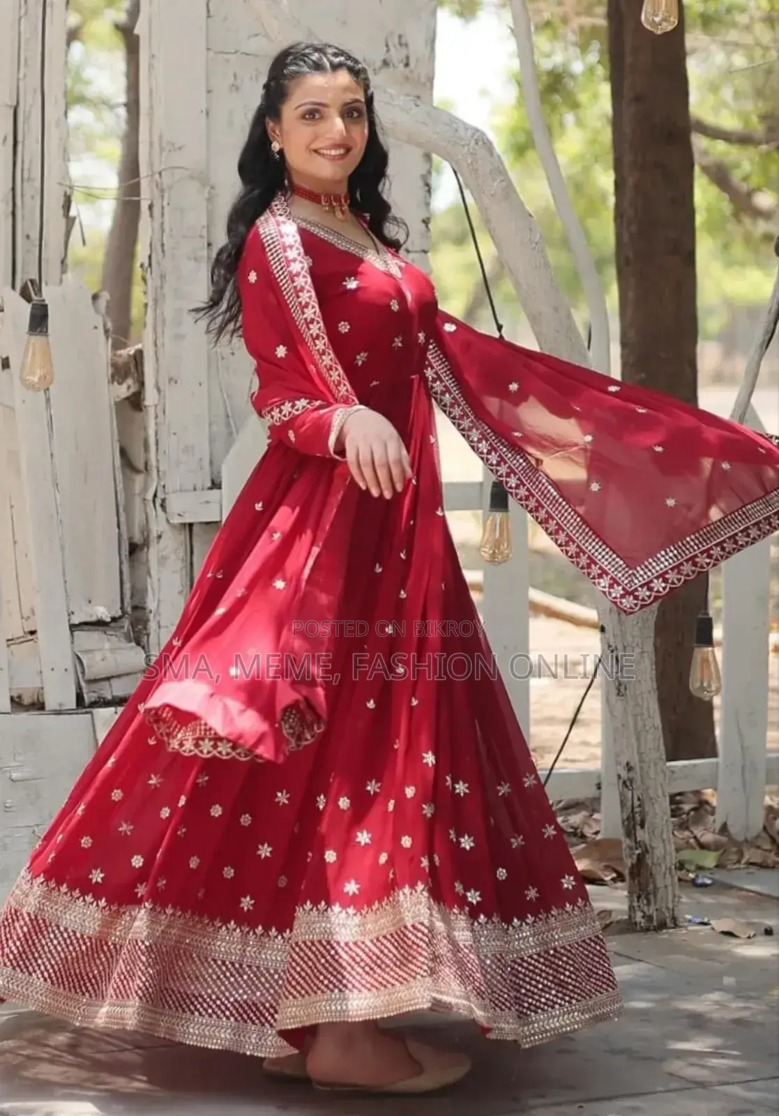 থ্রি পিস পার্টি গাউন