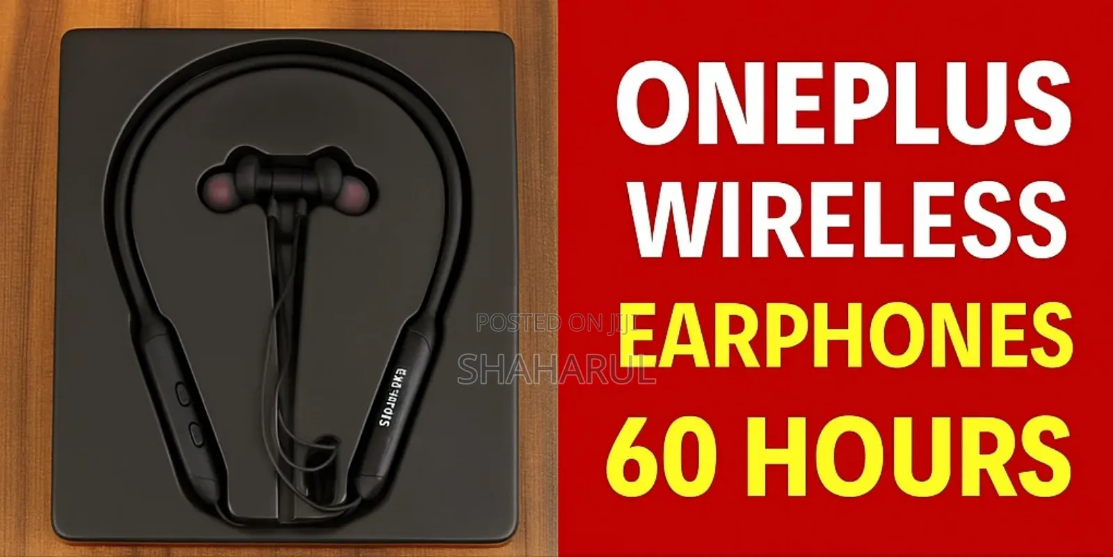 Oneplus 60 Hours Wireless Bluetooth Neckband Earphone