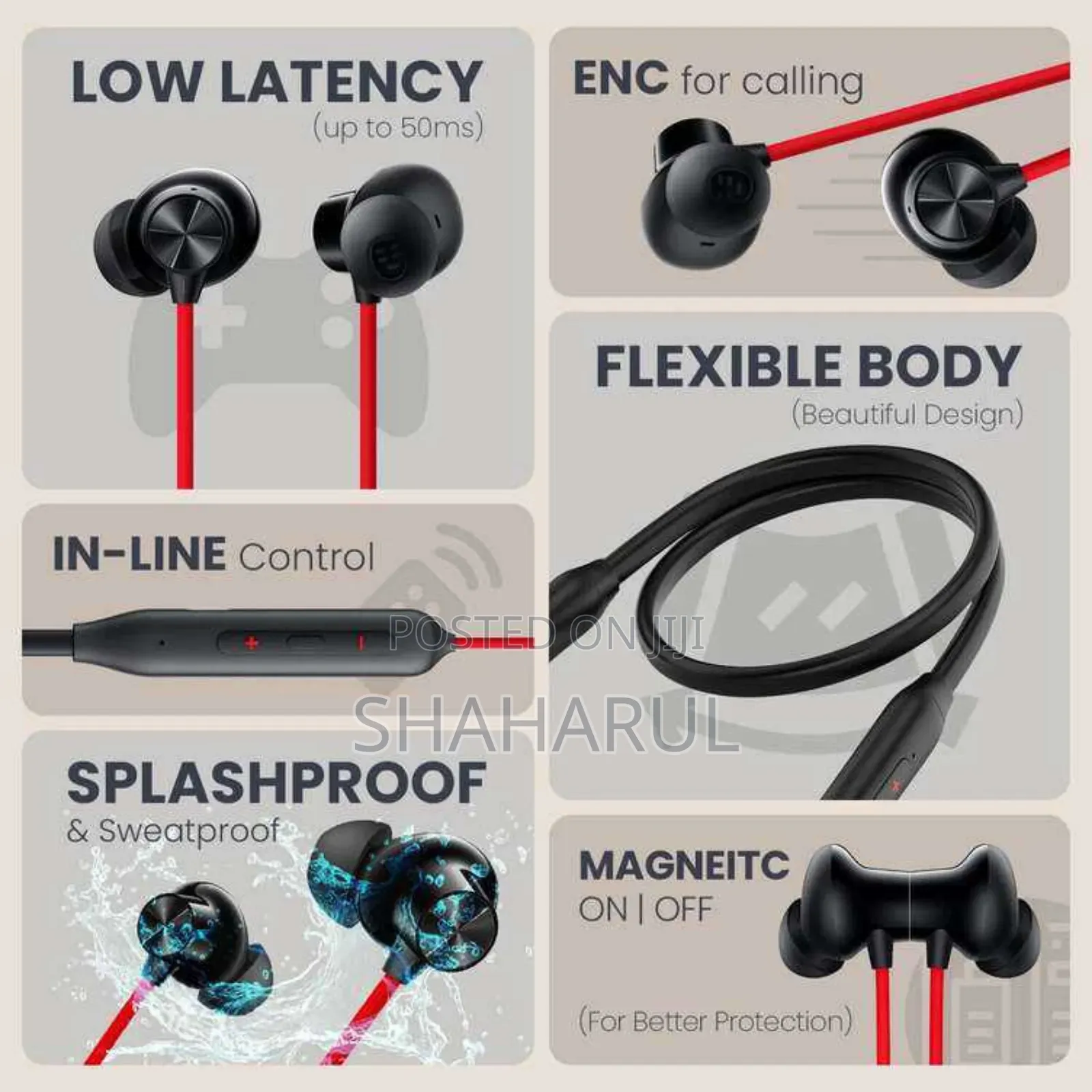 Oneplus 60 Hours Wireless Bluetooth Neckband Earphone