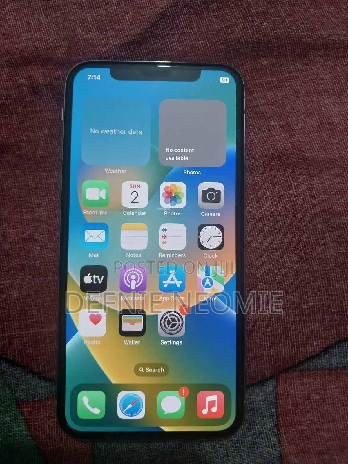 Apple iPhone X 256 GB Silver