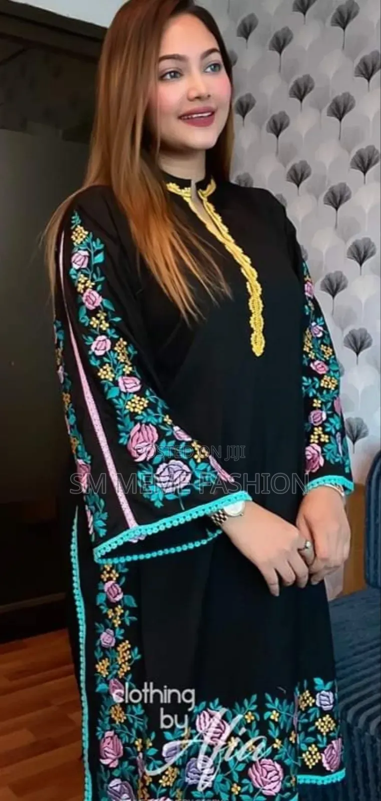 Indian Slub Cotton With Heavy Embroidery 2 Pis