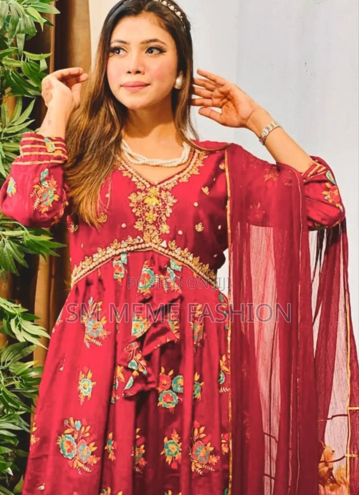 Indian Moslin Silk Febric Two Peace