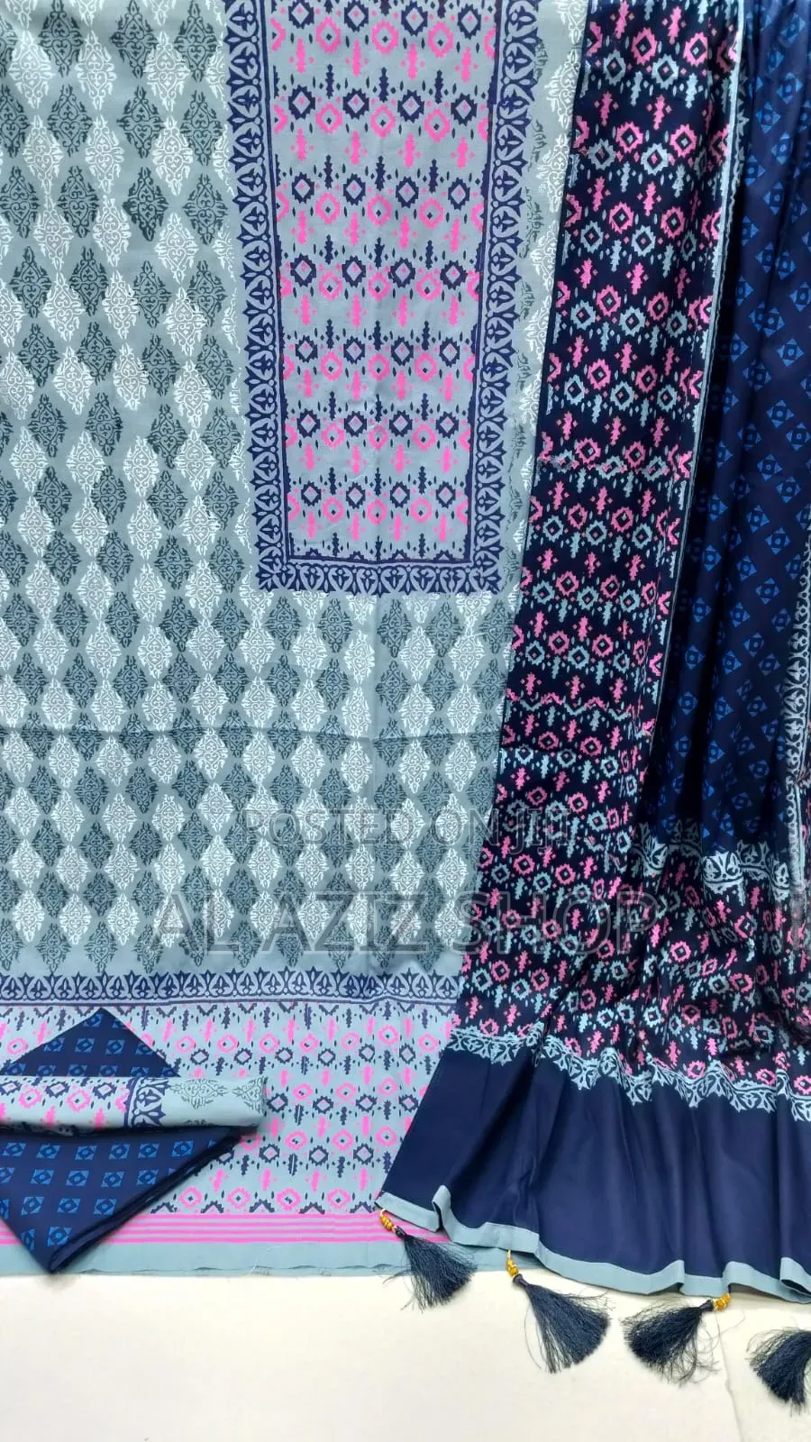 VIP Block Print Three-Piece Set