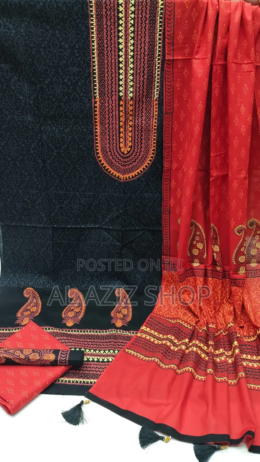 VIP Block Print Three-Piece Set