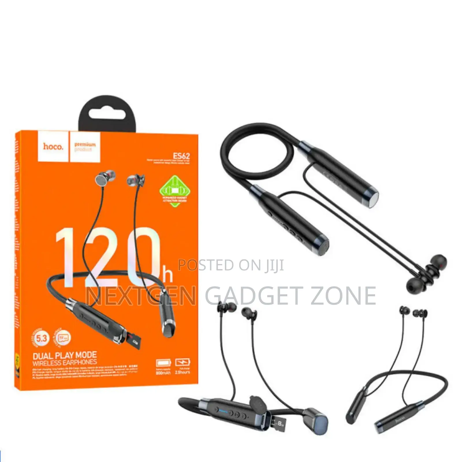 Hoco Es62 Dual Play Mode Wireless Earphone