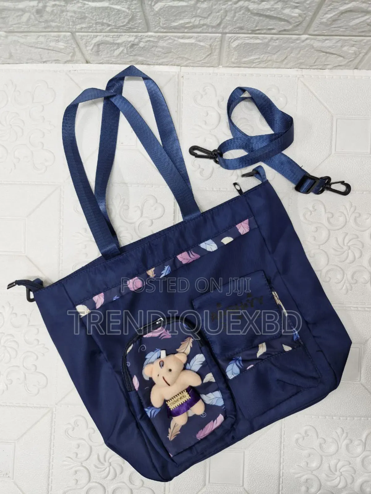 Premium Waterproof Shoulder Bag With Multiple Front Pockets Canvas