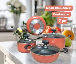 Photo - Noah Non-Stick Cookware Set Peach