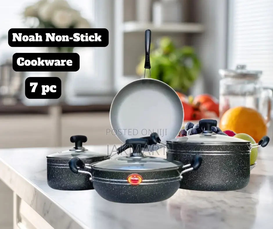 Noah Non-Stick Cookware Set Black