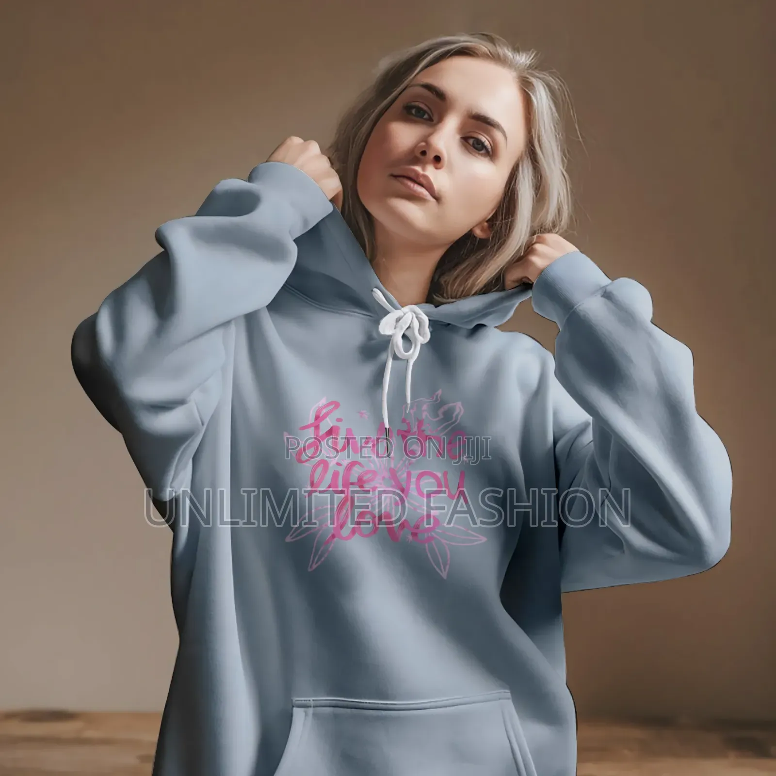 Premium Comfortable Printed Ladies Winter Hoodie ( All Colours Avai)