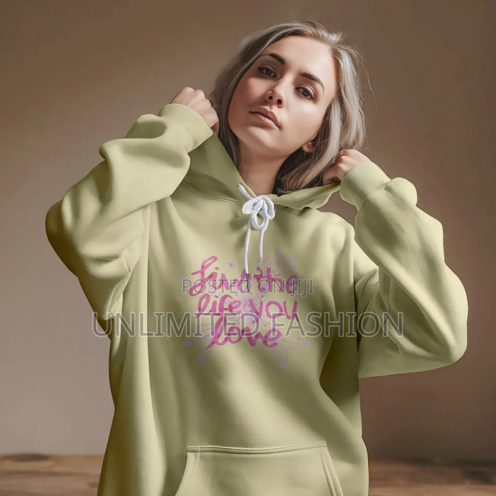 Premium Comfortable Printed Ladies Winter Hoodie ( All Colours Avai)