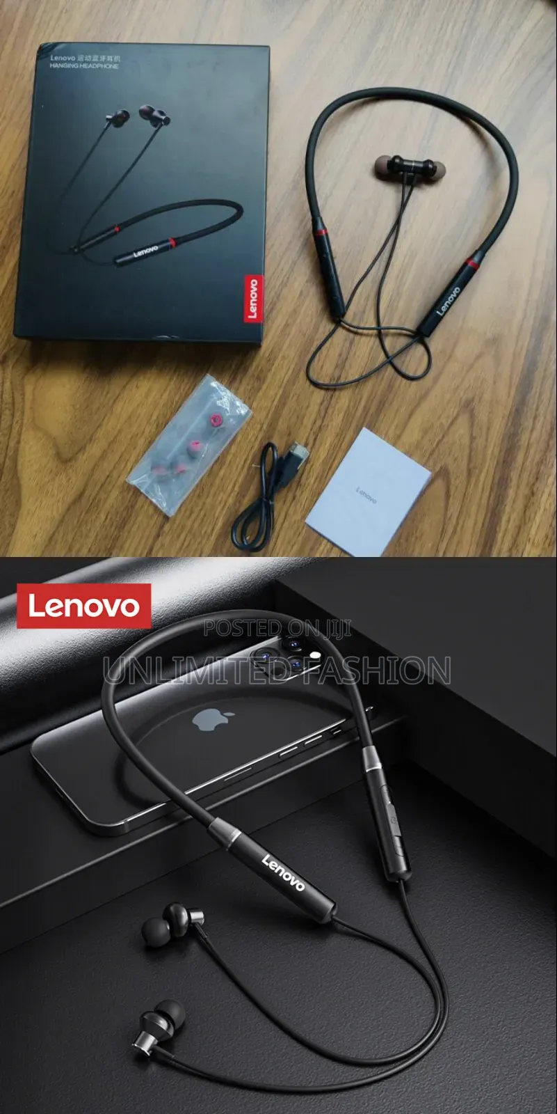 Lenovo He05 Neckband Wireless Hanging Headset