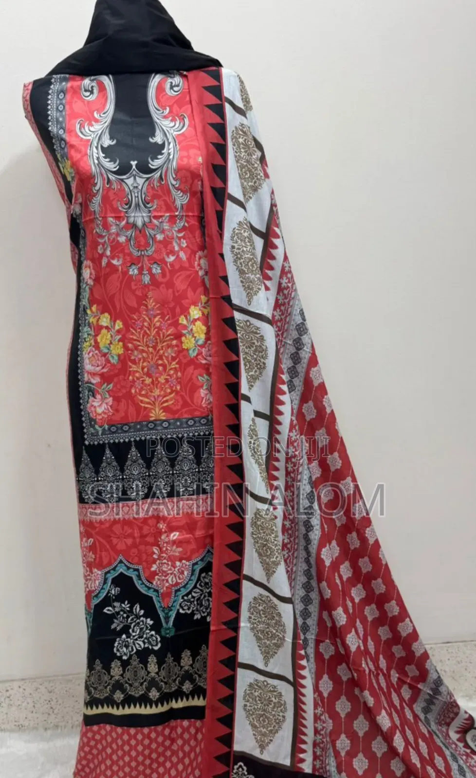 Digital Print Cotton Three Piece