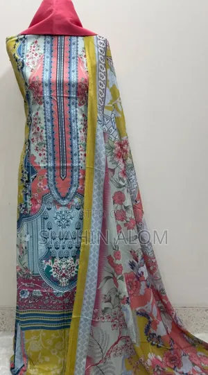 Digital Print Cotton Three Piece