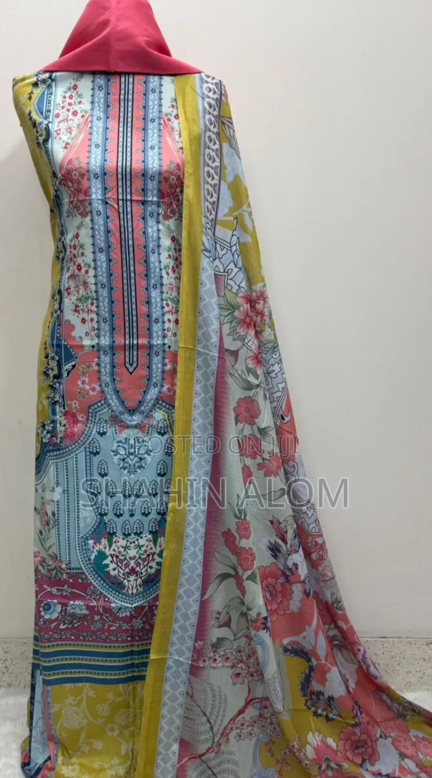 Digital Print Cotton Three Piece