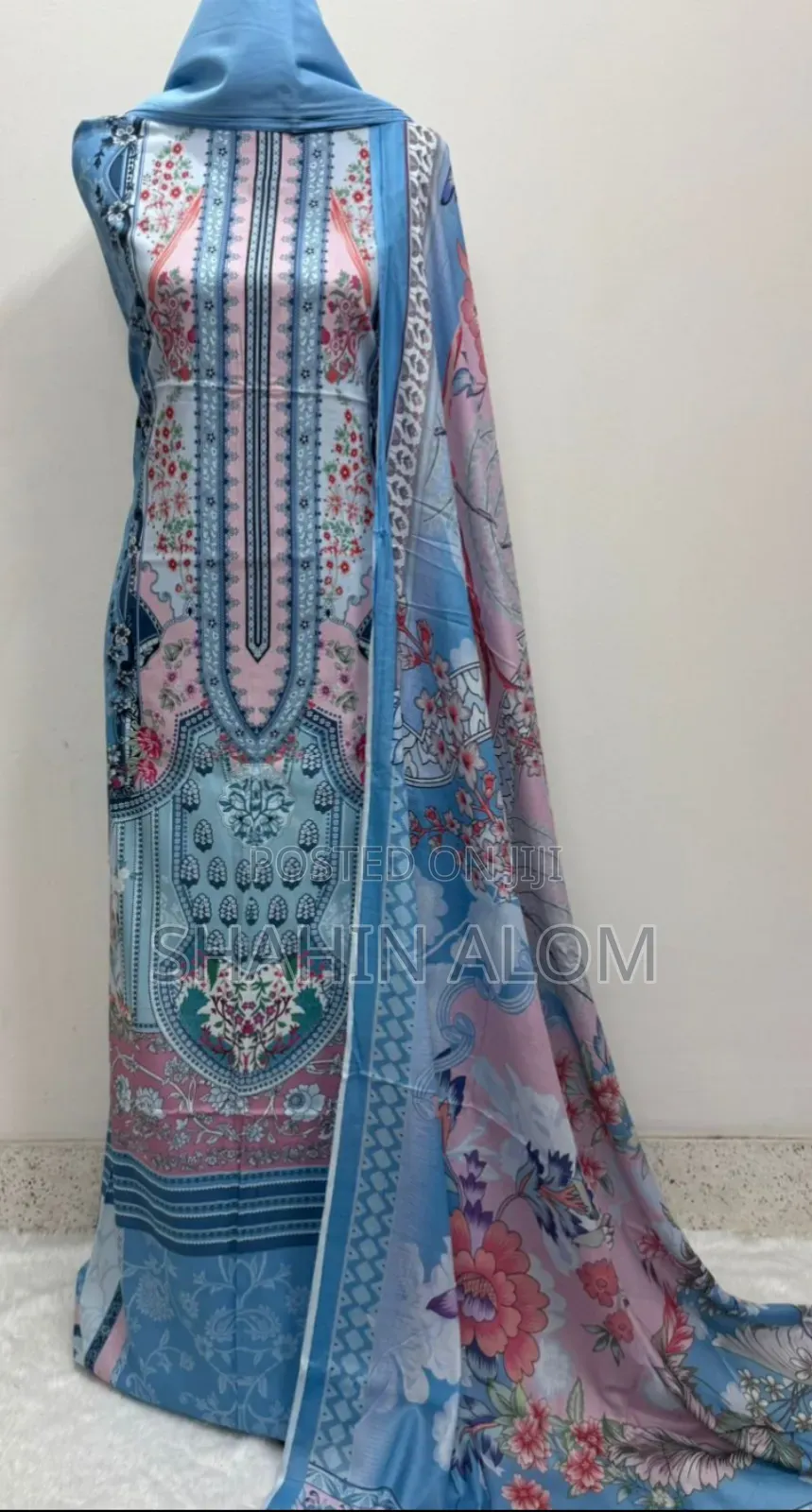 Digital Print Cotton Three Piece