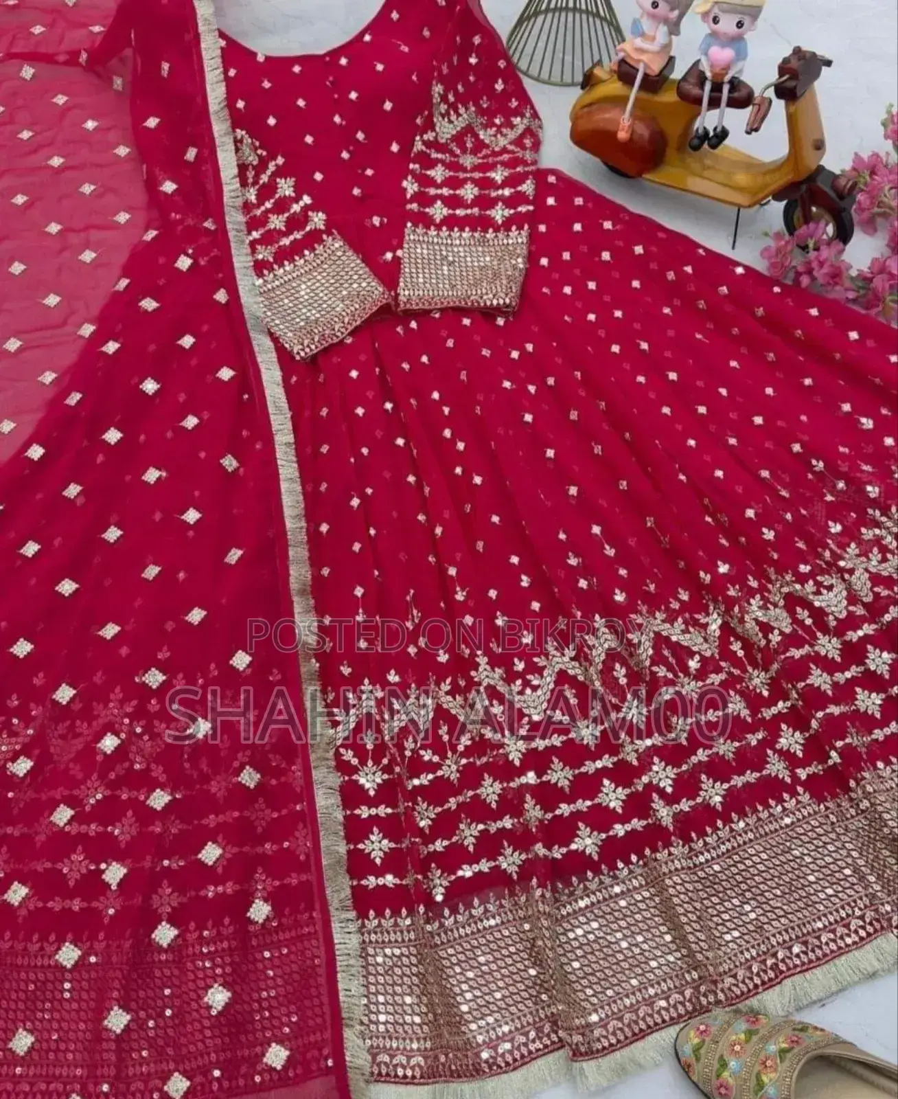 ইন্ডিয়ান ওয়েটলেস জর্জেট থ্রি-পিস