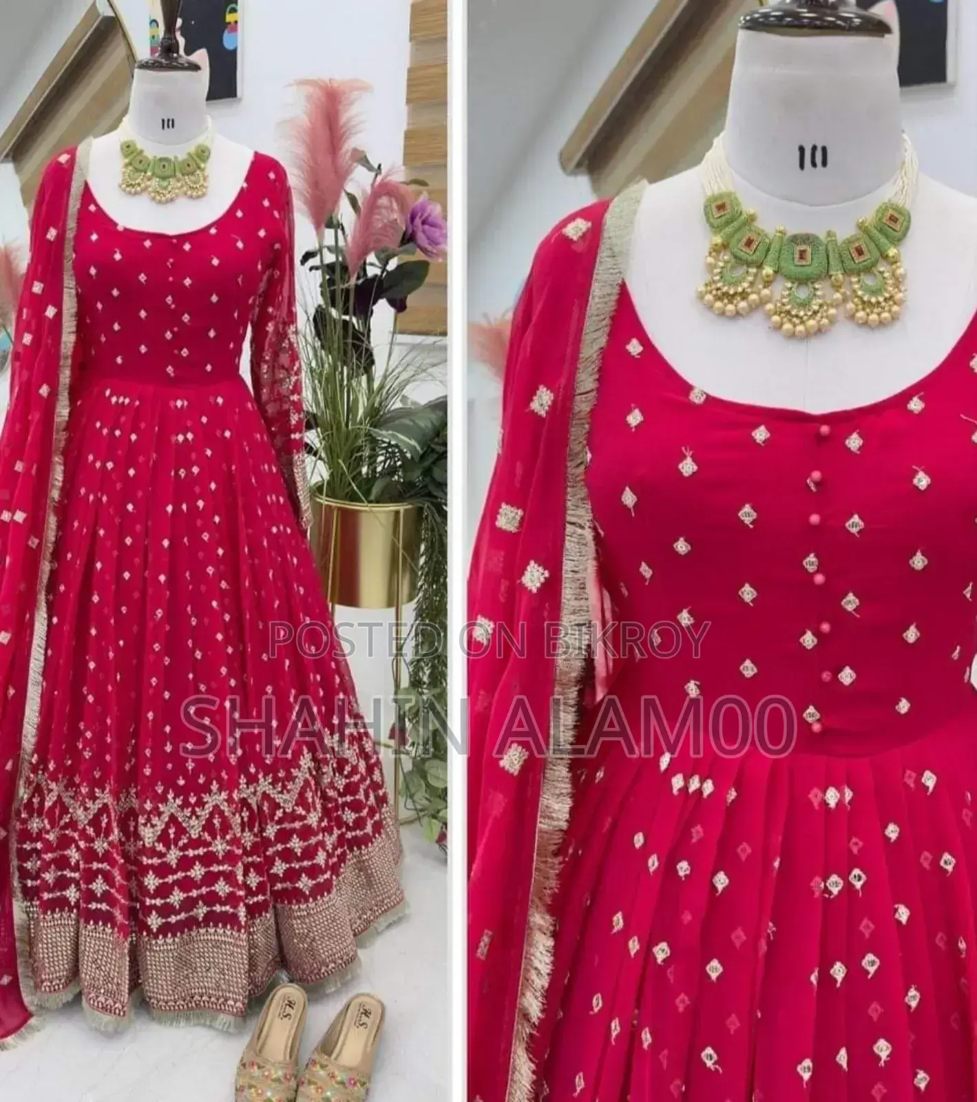 ইন্ডিয়ান ওয়েটলেস জর্জেট থ্রি-পিস