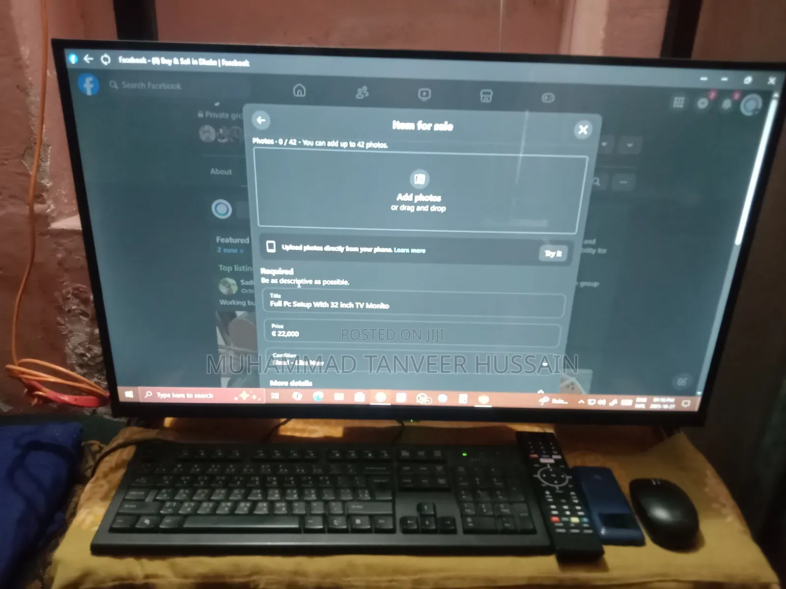 Desktop Computer 4GB Intel Core I3 SSD 128GB