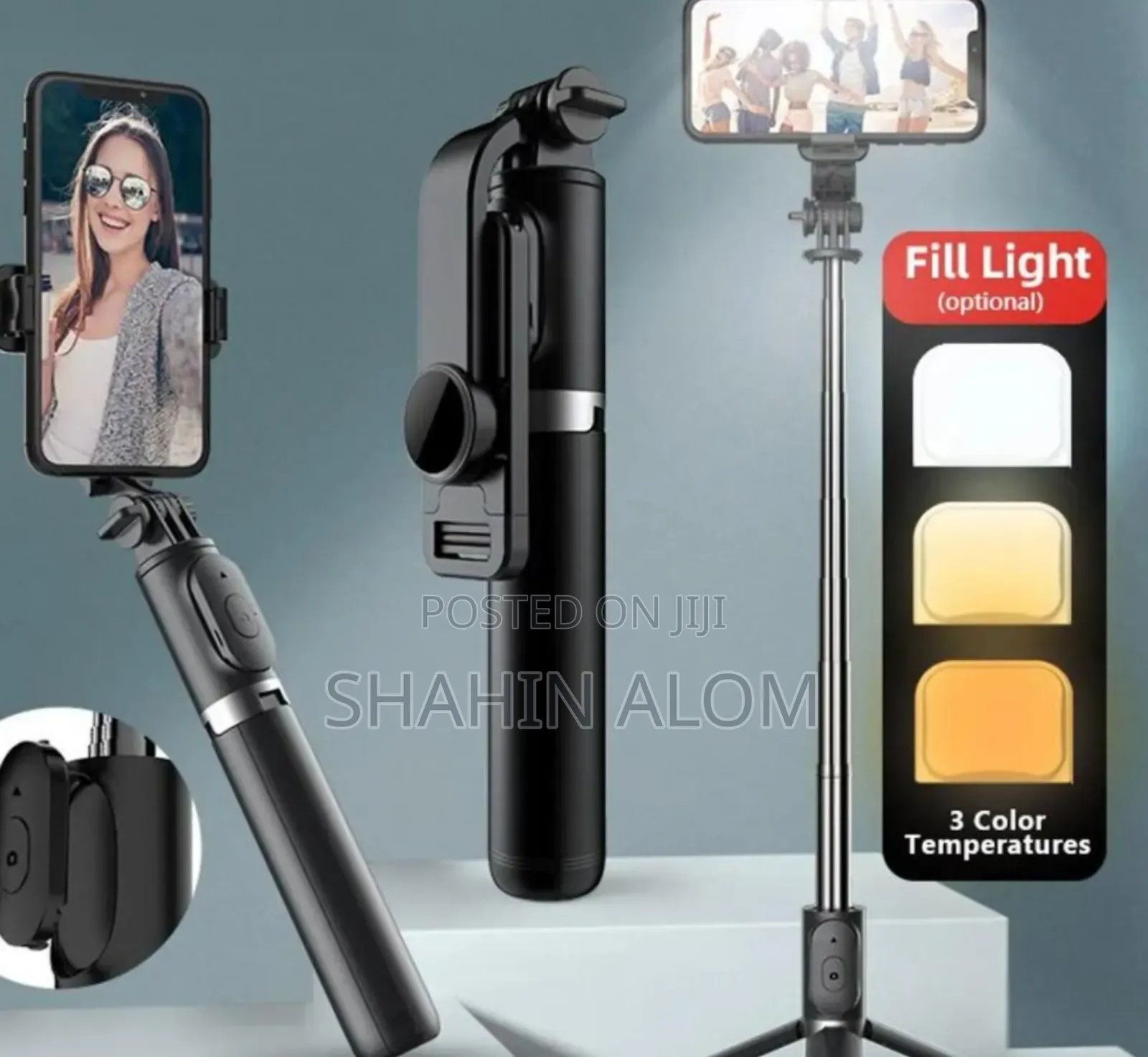 Q07 100cm Bluetooth Selfie Stick With Relightweight Design