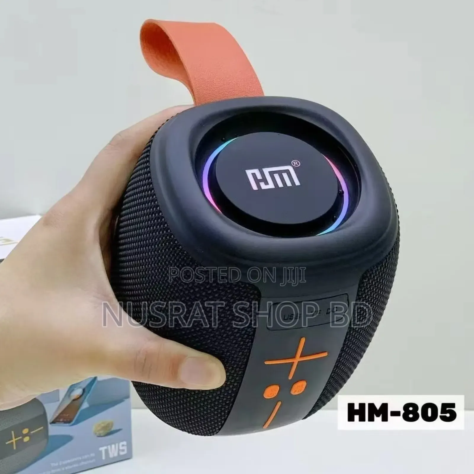 Code:11371 Hm 805 Portable Bluetooth Speaker With RGB (Black)