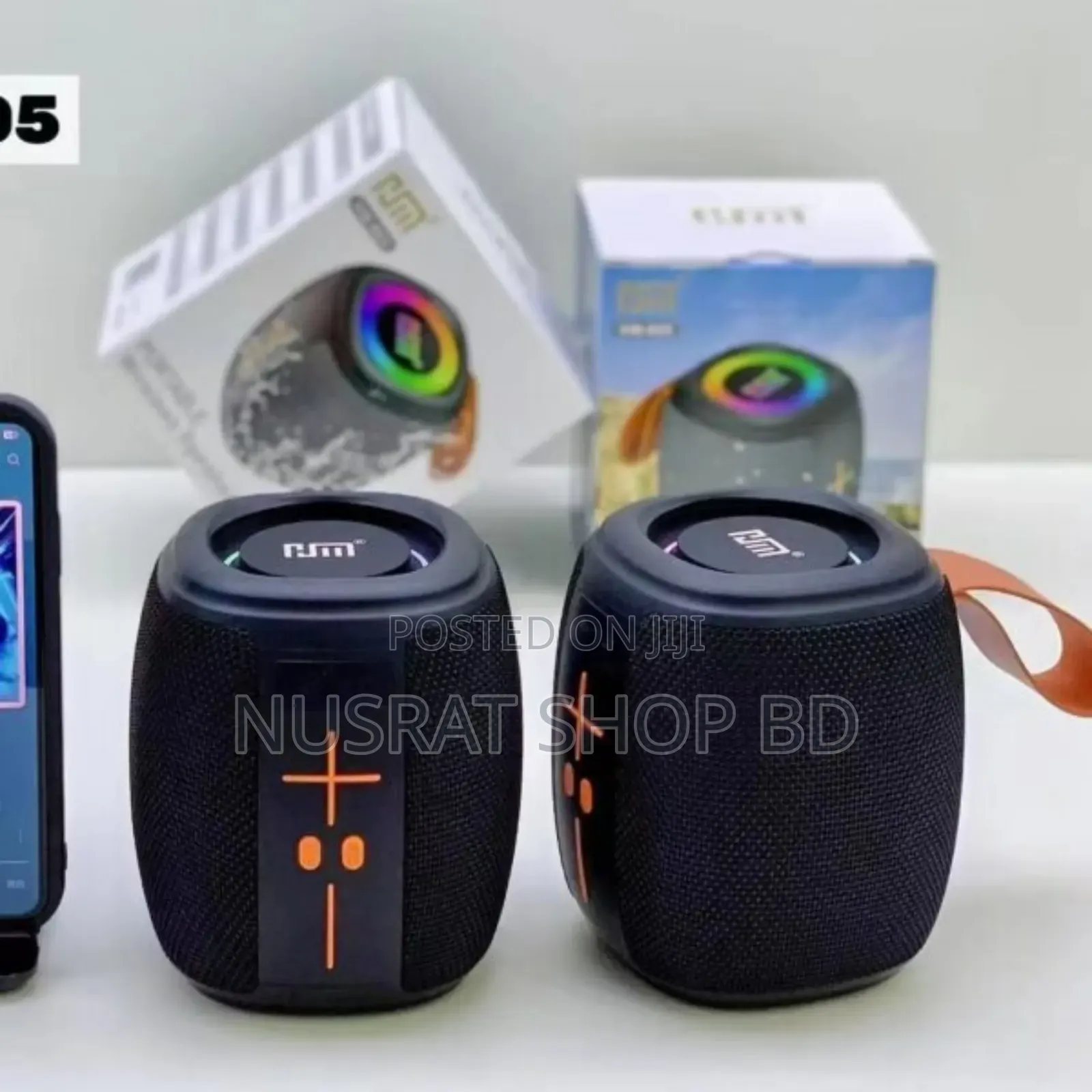 Code:11371 Hm 805 Portable Bluetooth Speaker With RGB (Black)