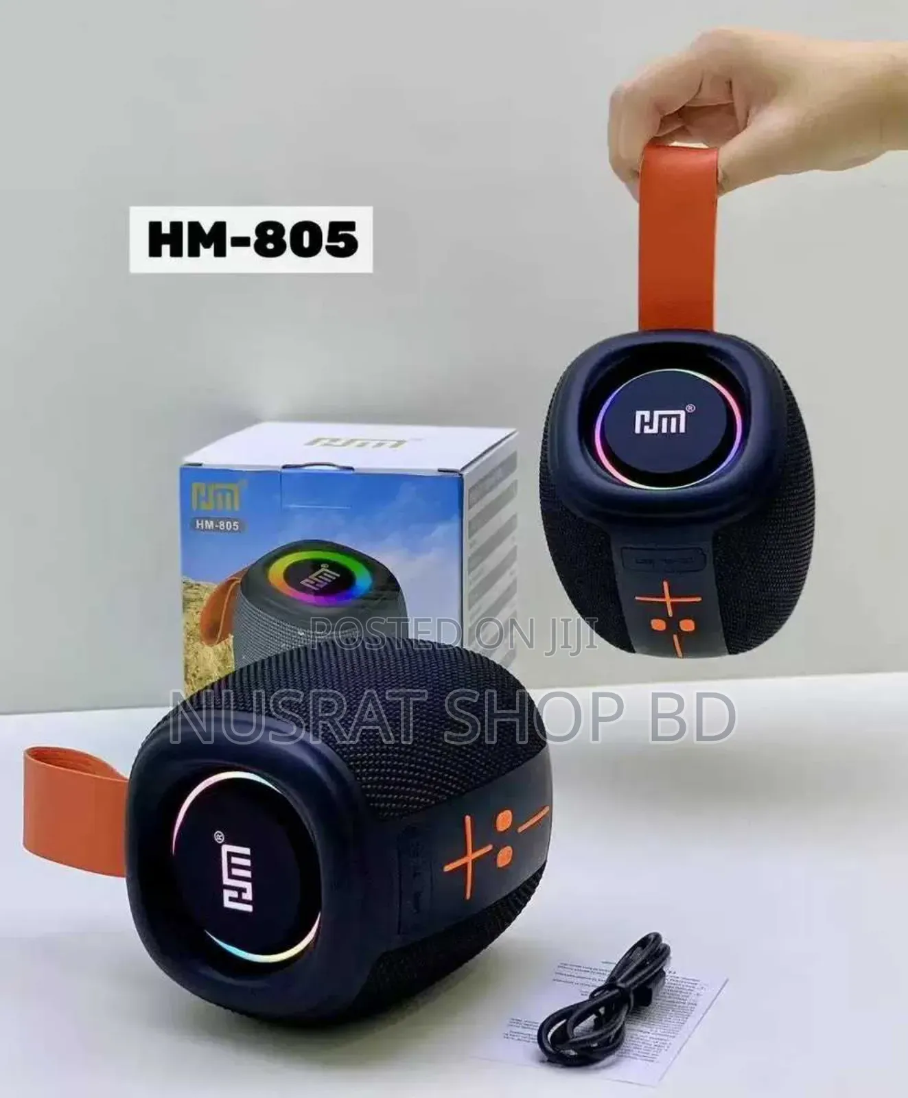 Code:11371 Hm 805 Portable Bluetooth Speaker With RGB (Black)