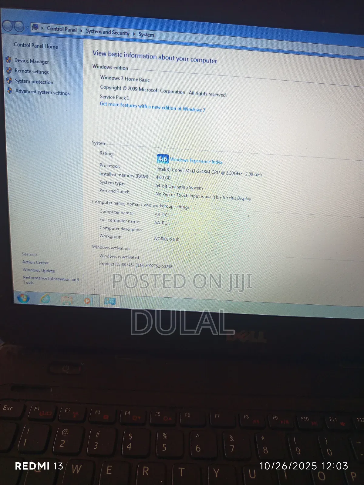 Laptop Dell Vostro 1450 4GB Intel Core I3 HDD+SSD 500GB