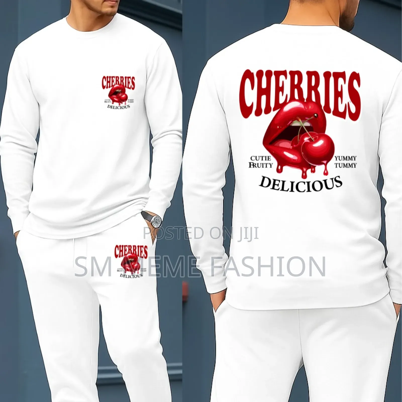 Long Sleeve Drop Shoulder Tshirt and Trouser Set